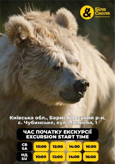 Екскурсії в «Ведмежий притулок Біла Скеля» / Excursions to the «White Rock Bear Shelter» Екскурсії в «Ведмежий притулок Біла Скеля» / Excursions to the «White Rock Bear Shelter»