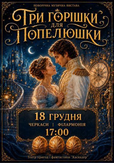 Новорічна музична вистава «Три горішки для Попелюшки»