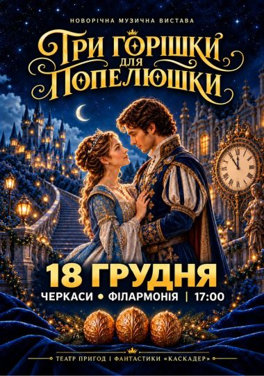 Новорічна музична вистава «Три горішки для Попелюшки»