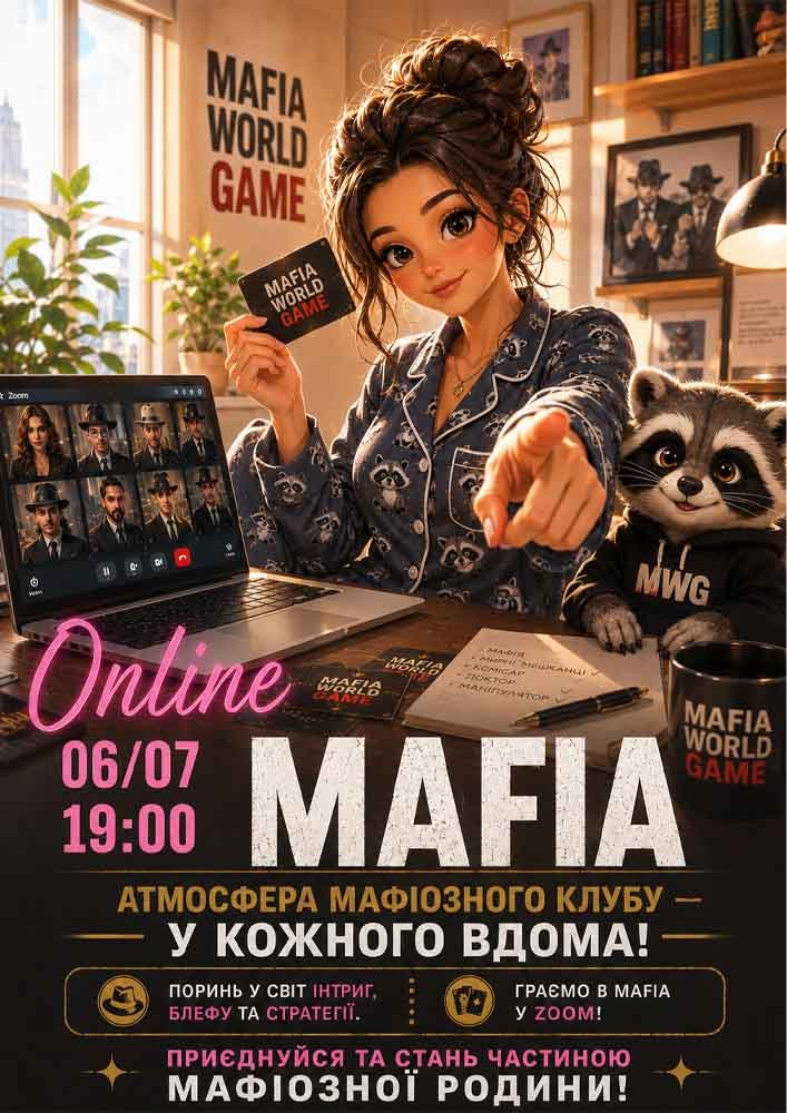 Mafia online. Граємо у Zoom