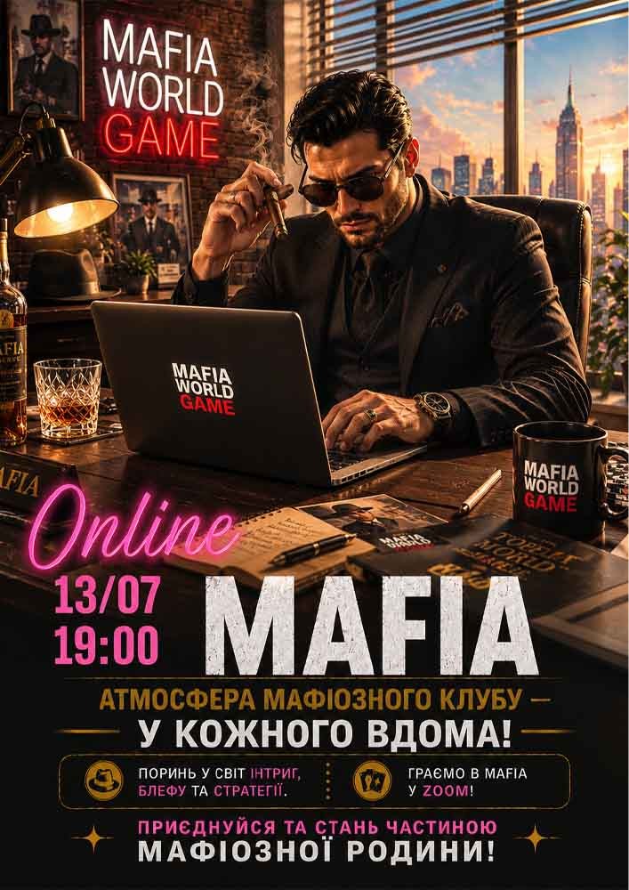 Mafia online. Граємо у Zoom
