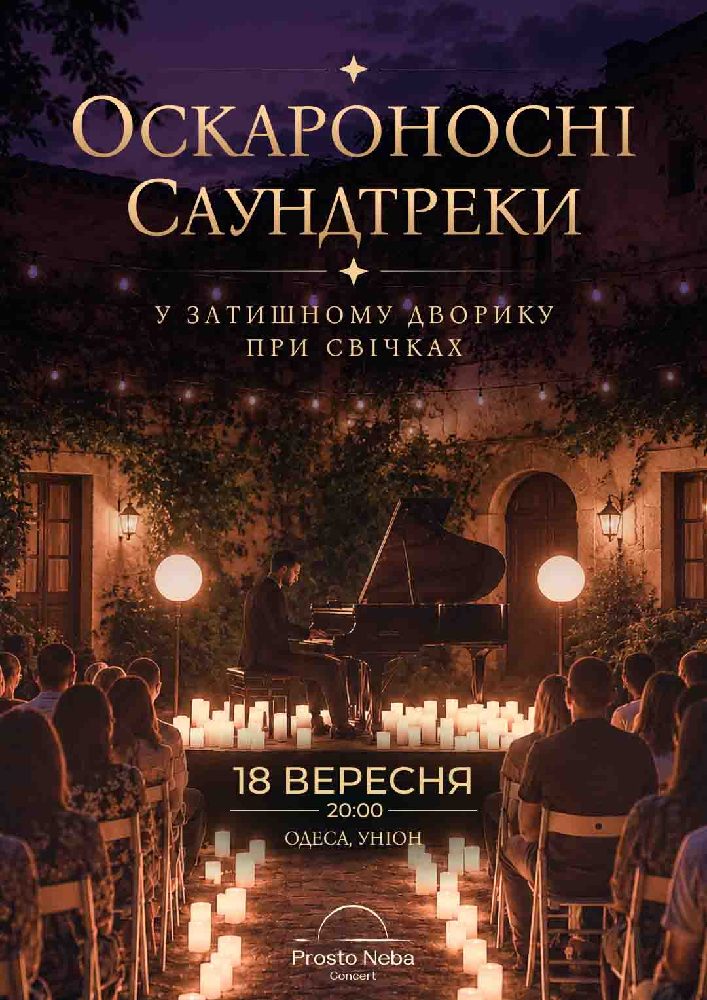 Оскароносні саундтреки в затишному дворику при свічках