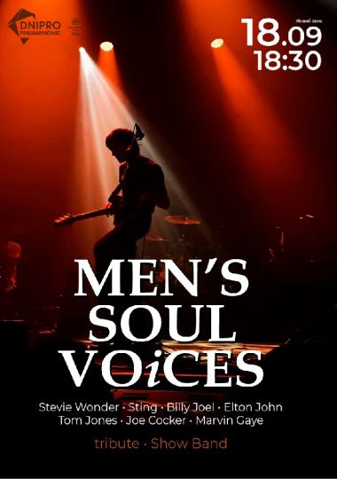 Men`s soul voices. Show band