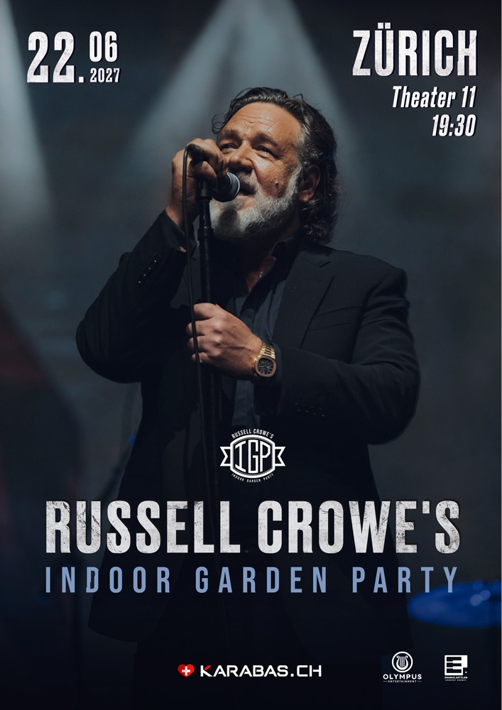 RUSSELL CROWE`S INDOOR GARDEN PARTY