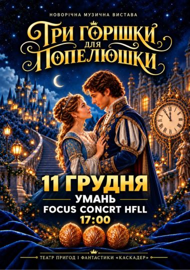 Новорічна музична вистава «Три горішки для Попелюшки»