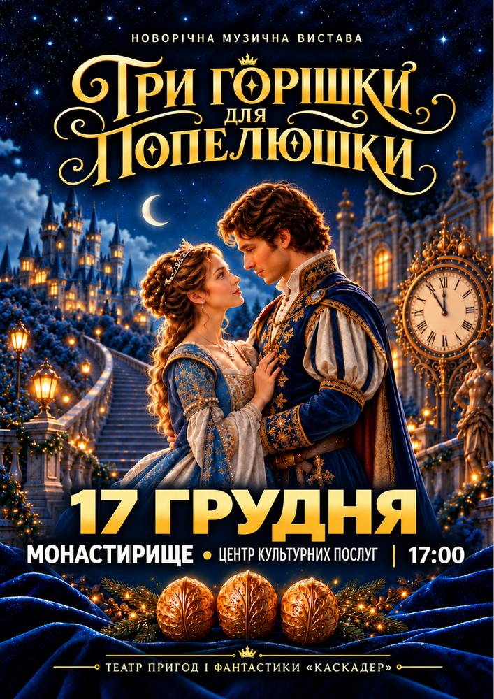Новорічна музична вистава «Три горішки для Попелюшки»